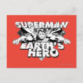 Superman Earth's Held Postkarte (Vorderseite)