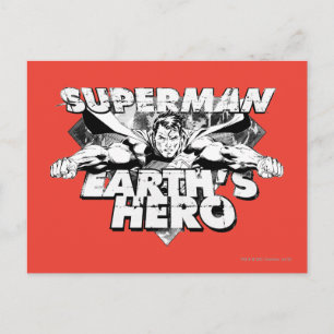 Superman Earth's Held Postkarte