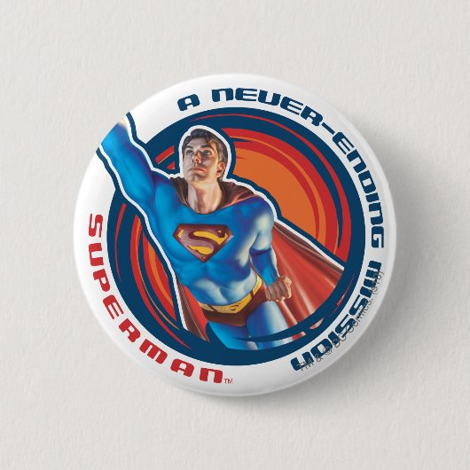 Superman - Eine endlose Mission Button (Vorderseite)