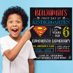 Superman   Erster oder letzter Schultag Poster
