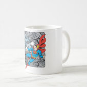 Superman Fights Brainiac Kaffeetasse (VorderseiteRechts)