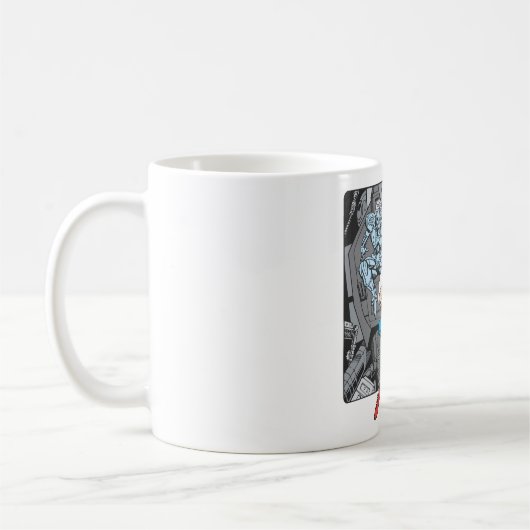 Superman Fights Brainiac Kaffeetasse (Links)
