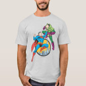 Superman Fights Lex Luthor T-Shirt (Vorderseite)