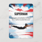 Superman-Fitness-Karte mit rosa Hintergrund Save The Date (Vorderseite)