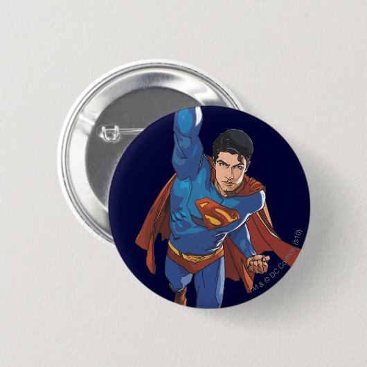 Superman fliegt nach vorn button (Vorne & Hinten)