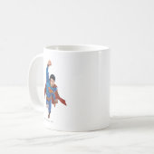 Superman fliegt nach vorn kaffeetasse (Vorderseite Links)
