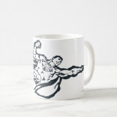 Superman Fliegt rechts Kaffeetasse (VorderseiteRechts)