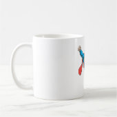 Superman Flies Forward Kaffeetasse (Links)