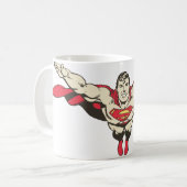 Superman Flies Forward Kaffeetasse (Vorderseite Links)