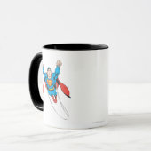 Superman Flies Forward Tasse (Vorderseite Links)