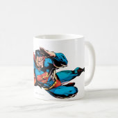 Superman Flying Kick Kaffeetasse (VorderseiteRechts)