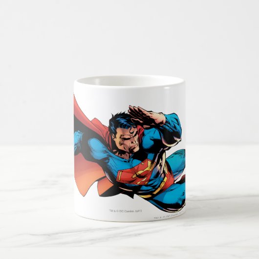 Superman Flying Kick Kaffeetasse (Mittel)