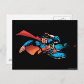 Superman Flying Kick Postkarte (Vorne/Hinten)
