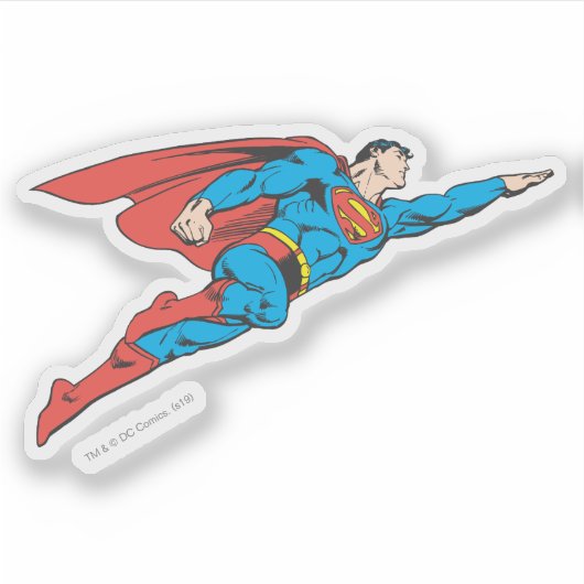 Superman Flying Right Aufkleber (Vorderseite)