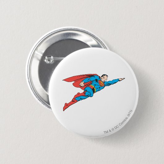Superman Flying Right Button (Vorne & Hinten)
