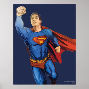 Superman Flying Verlassen Poster