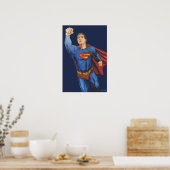 Superman Flying Verlassen Poster (Küche)