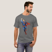 Superman Flying Verlassen T-Shirt (Vorne ganz)