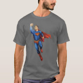 Superman Flying Verlassen T-Shirt (Vorderseite)