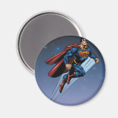Superman gegen den Nachthimmel Magnet (Vorderseite/Rückseite)