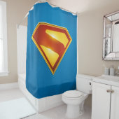 Superman Golden S Shield Brillianz Duschvorhang