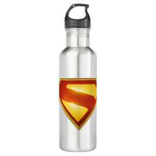 Superman Golden S Shield Brillianz Edelstahlflasche