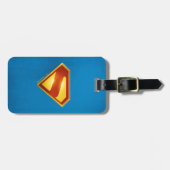 Superman Golden S Shield Brillianz Gepäckanhänger (Vorderseite horizontal)
