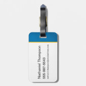 Superman Golden S Shield Brillianz Gepäckanhänger (Rückseite vertikal)