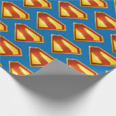 Superman Golden S Shield Brillianz Geschenkpapier (Ecke)