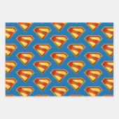 Superman Golden S Shield Brillianz Geschenkpapier Set (Vorderseite 2)