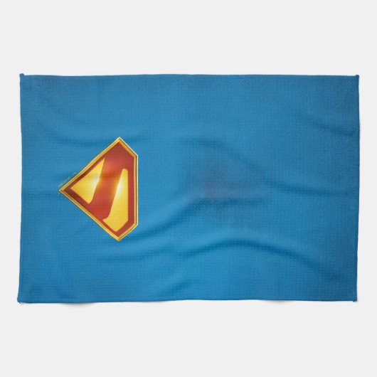 Superman Golden S Shield Brillianz Geschirrtuch (Horizontal)