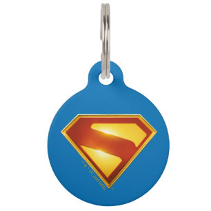 Superman Golden S Shield Brillianz Haustiermarke