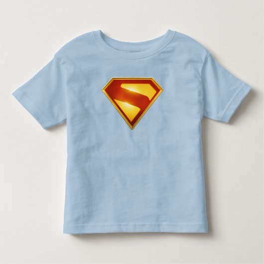 Superman Golden S Shield Brillianz Kleinkind T-shirt (Vorderseite)