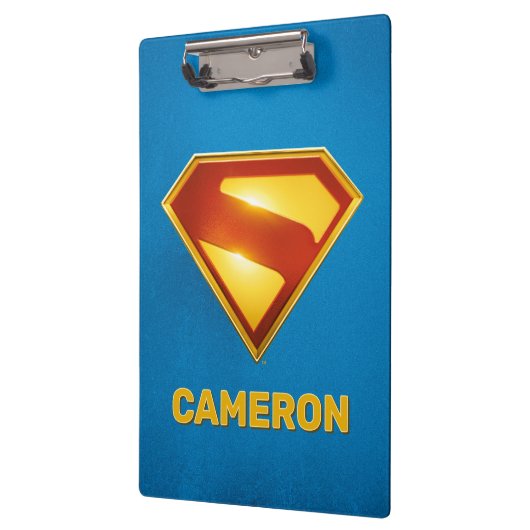 Superman Golden S Shield Brillianz Klemmbrett