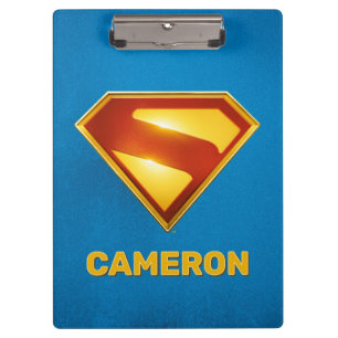 Superman Golden S Shield Brillianz Klemmbrett