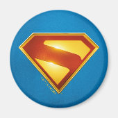 Superman Golden S Shield Brillianz Magnet (Vorne)