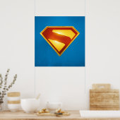 Superman Golden S Shield Brillianz Poster (Küche)