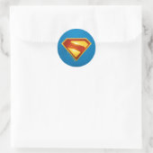 Superman Golden S Shield Brillianz Runder Aufkleber (Tasche)