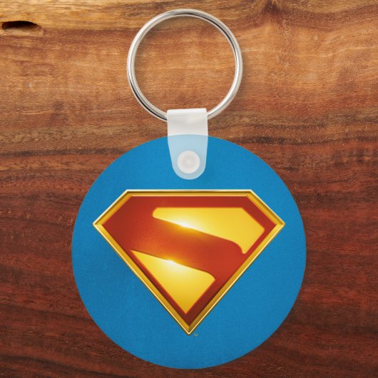 Superman Golden S Shield Brillianz Schlüsselanhänger (Rückseite)