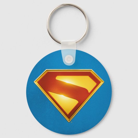 Superman Golden S Shield Brillianz Schlüsselanhänger (Rückseite)