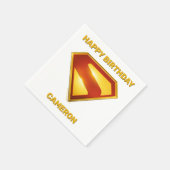 Superman Golden S Shield Brillianz Serviette (Ecke)