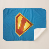 Superman Golden S Shield Brillianz Sherpadecke (Vorderseite (Horizontal))
