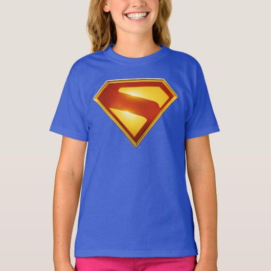 Superman Golden S Shield Brillianz T-Shirt (Vorderseite)
