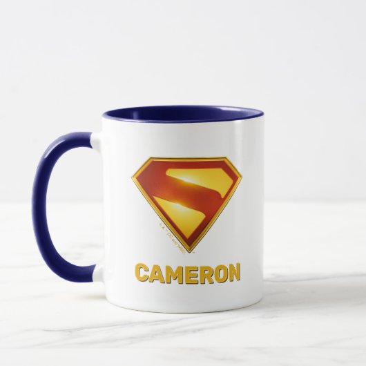 Superman Golden S Shield Brillianz Tasse (Links)