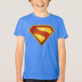 Superman Golden S Shield Brillianz Tri-Blend Shirt