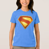 Superman Golden S Shield Brillianz Tri-Blend Shirt (Vorderseite)