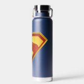 Superman Golden S Shield Brillianz Trinkflasche (Rückseite)