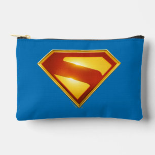 Superman Golden S Shield Brillianz Zubehörtasche