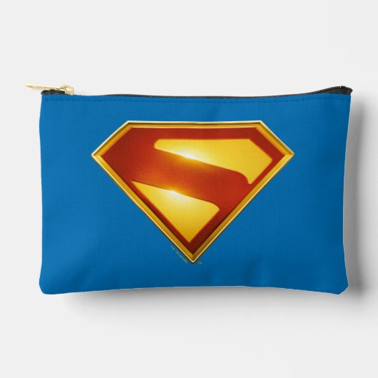 Superman Golden S Shield Brillianz Zubehörtasche (Vorderseite)