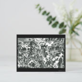 Superman Gray Collage Postkarte (Stehend Vorderseite)